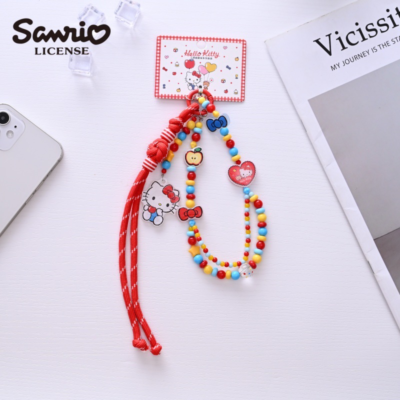Phone Accessories Ideas - Hello Kitty Bunte Liebesperlen-Kette Kuromi Multifunktionaler