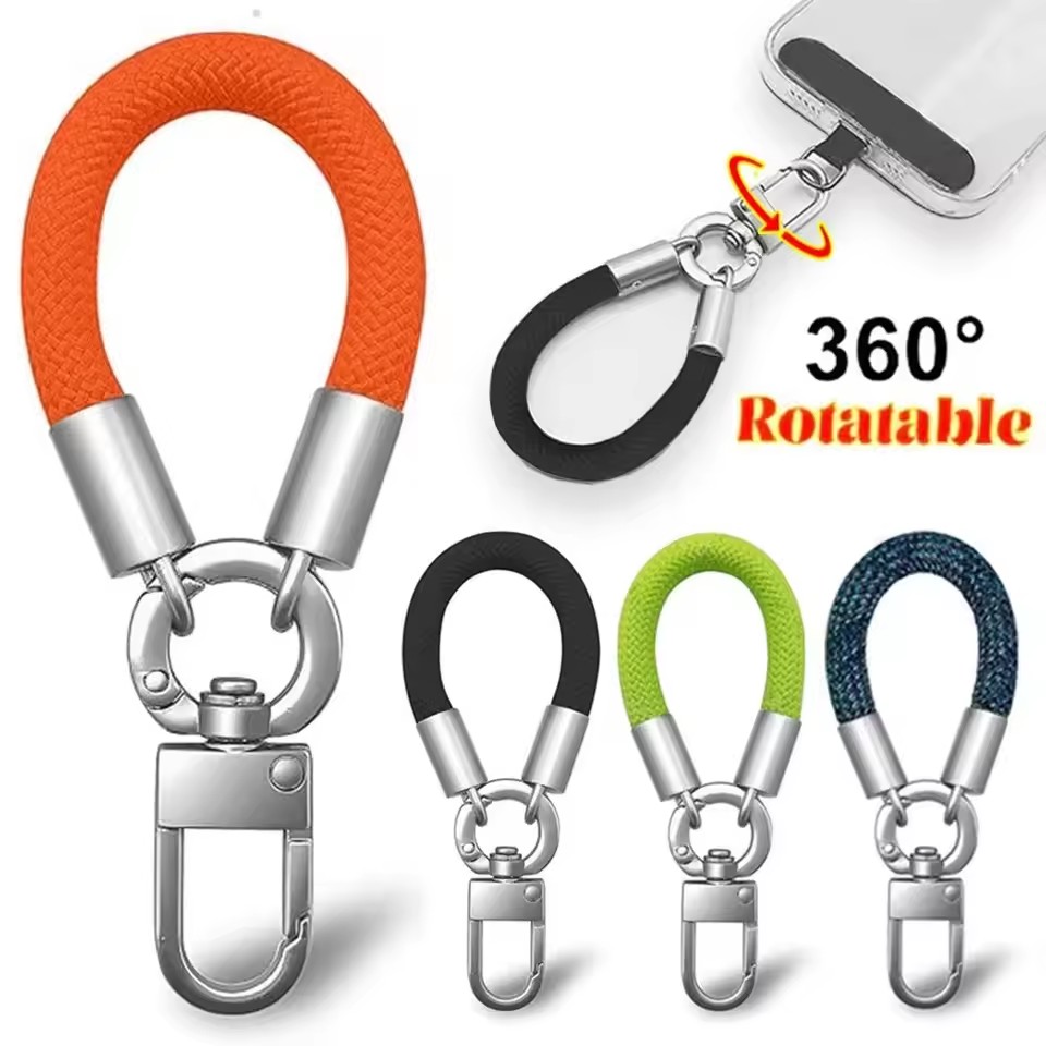 Phone Accessories And Gadgets - Metall-Handyband mit Drehbarem Metallclip, Hängender Stahlclip,