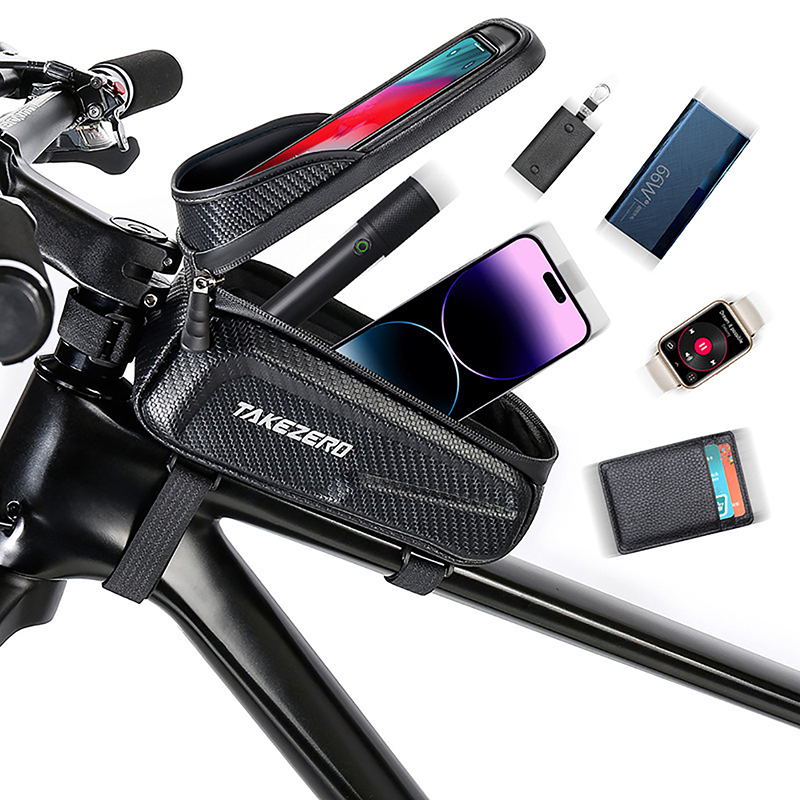 Youtube Phone Accessories - Neue Fahrradtasche Wasserdicht Touchscreen-fähig Fahrrad-Rahmentasche für