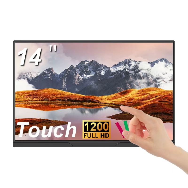 Phone Accessories Display Board - 14-Zoll-Touchscreen Tragbarer Monitor Ultra-dünner Typ-C HDMI-Bildschirm