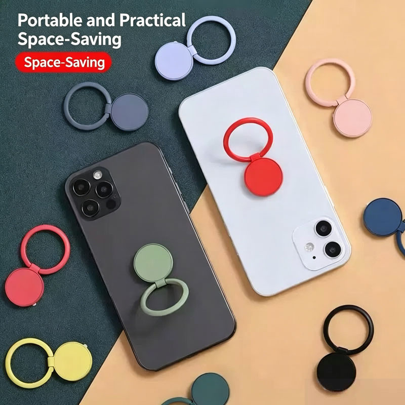 Phone Accessories And Gadgets - 360-Grad-drehbarer Telefonhalter, Auto-Telefonhalterung, Fingerhalterung, Metall-Desktop-Halterung, multifunktional,