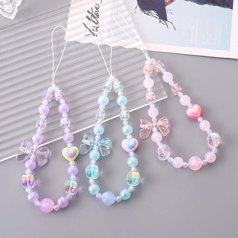 Youtube Phone Accessories - 3x11mm Lange Glas-Reisperlen mit Geradem Loch,