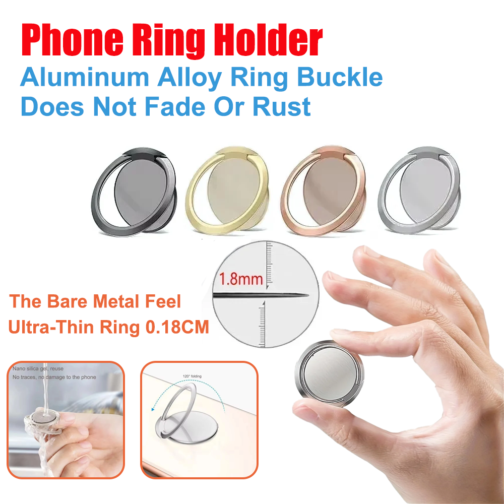 Phone Accessories And Gadgets - Ultradünner Ringhalter aus Metall für das