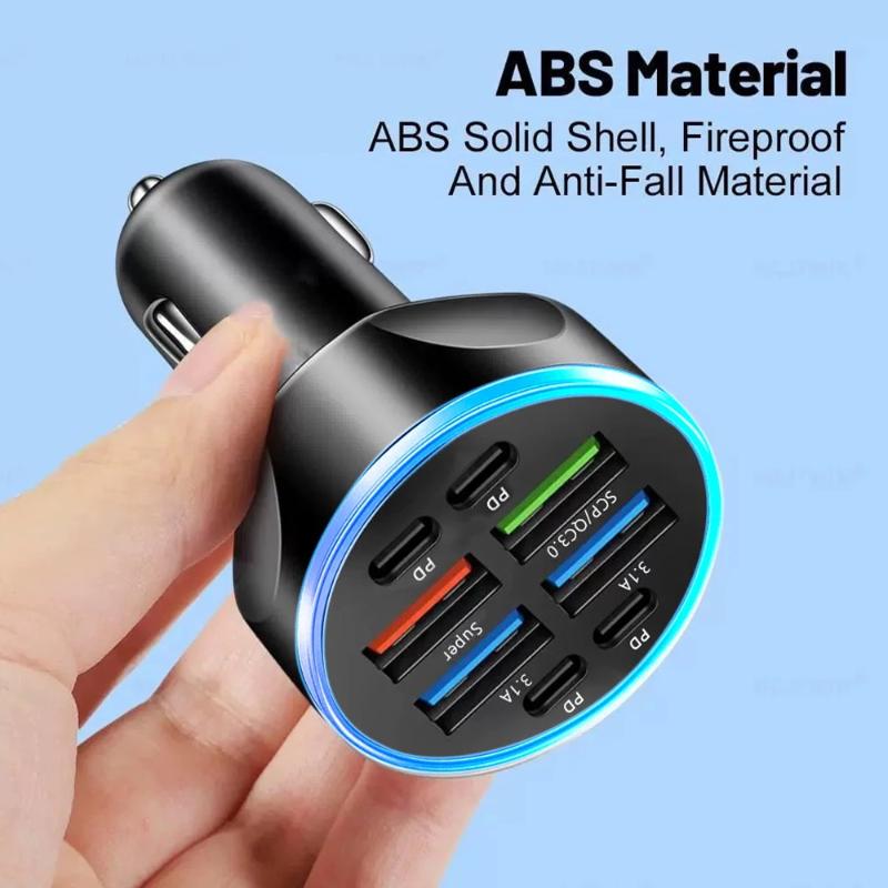 8-Port USB-C Auto-Ladegerät 10 – Usb C Hub Bewertung und Preis