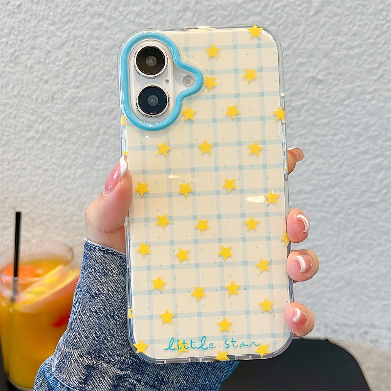 Gelbe Stern-Karomuster Handyhü – Yellow Phone Accessories Bewertung und Preis