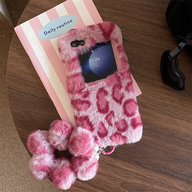 Mode Leopard Print Flauschigen – Z Phone Accessories Bewertung und Preis
