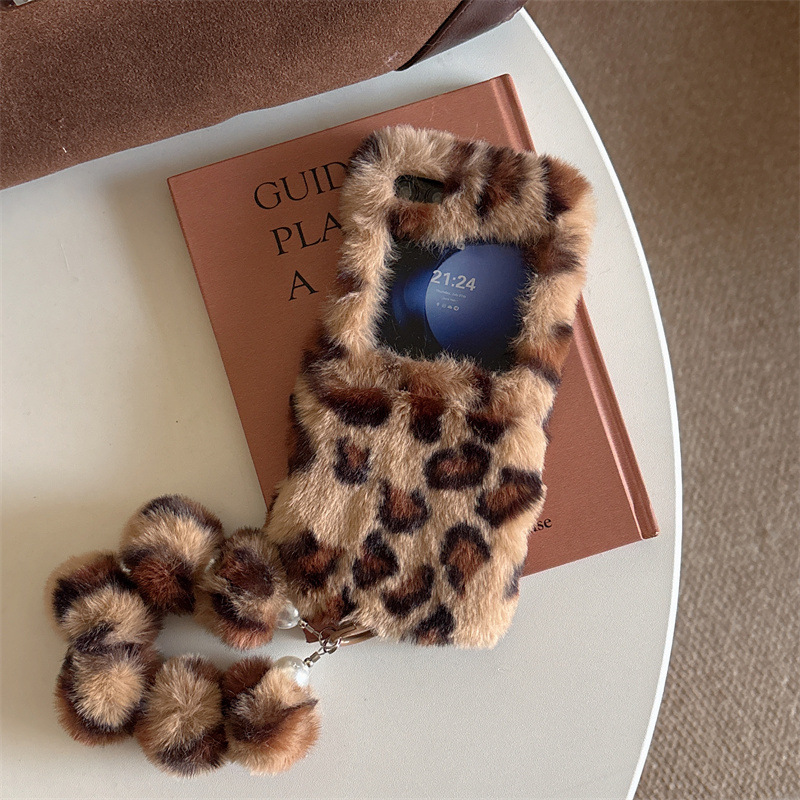 Mode Leopard Print Flauschigen – Z Phone Accessories Bewertung und Preis