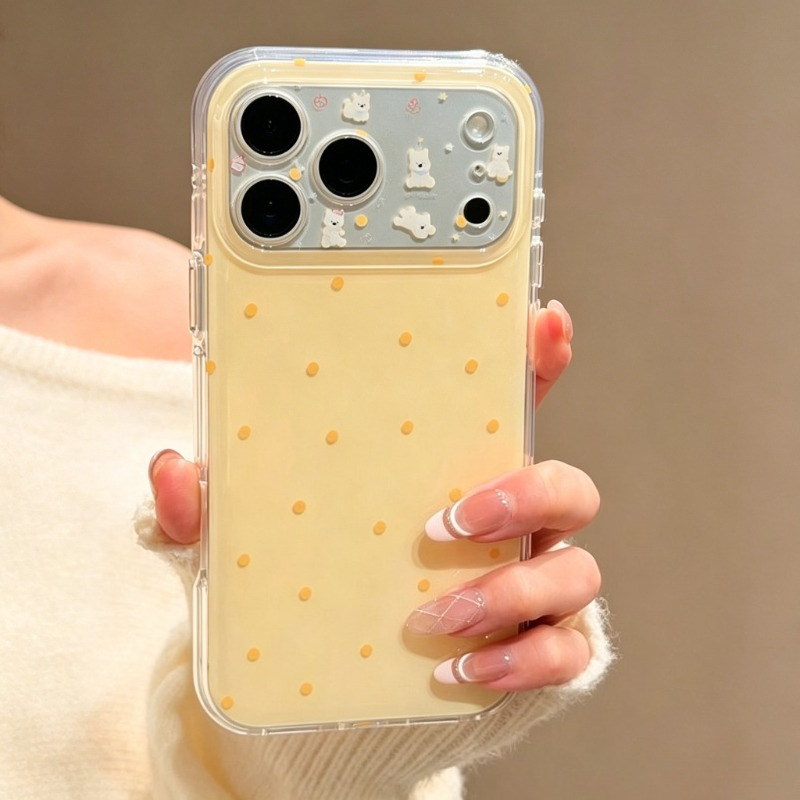 Modische Niedliche Gelbe Polka – Yellow Phone Accessories Bewertung und Preis