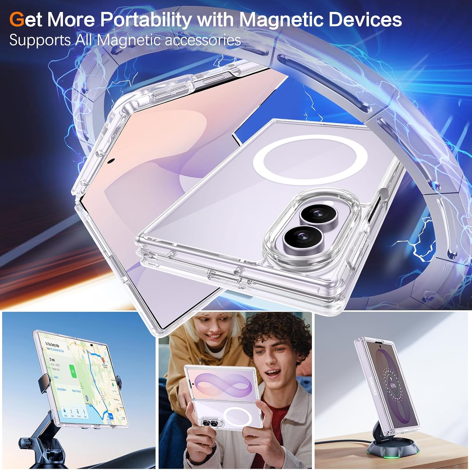 Klare magnetische stoßfeste Ha – Z Phone Accessories Bewertung und Preis